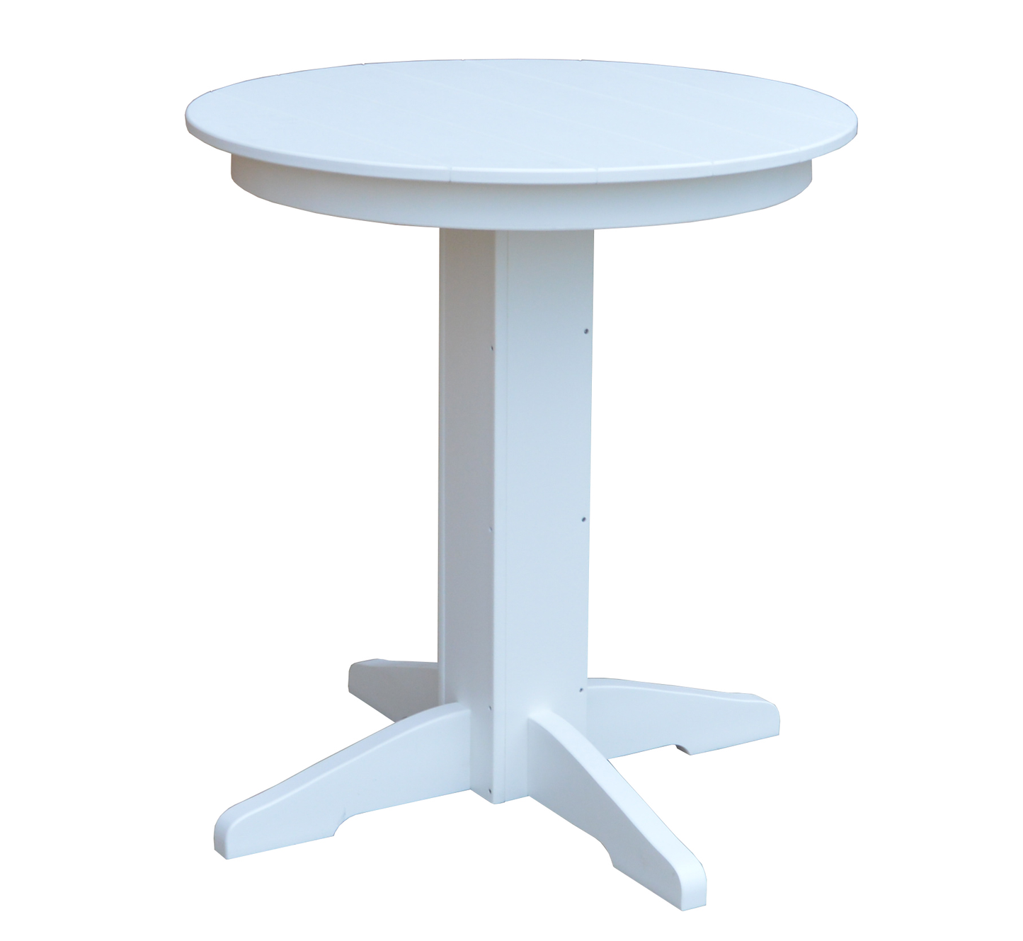 Bryton Park Poly Furniture Recycled Plastic 33" Round Balcony Table (COUNTER HEIGHT) - LEAD TIME TO SHIP 10 BUSINESS DAYS