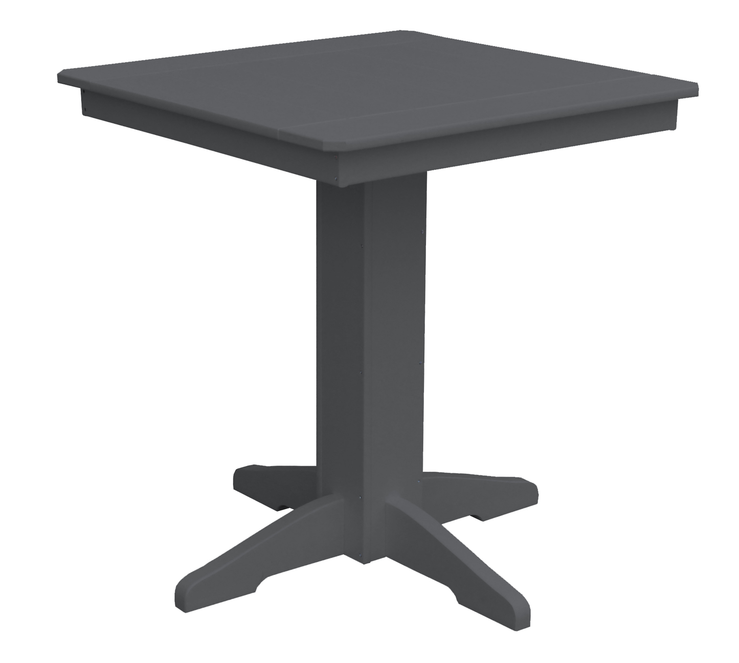 Bryton Park Poly Furniture Recycled Plastic 33" Square Counter Table (COUNTER HEIGHT) - LEAD TIME TO SHIP 10 BUSINESS DAYS