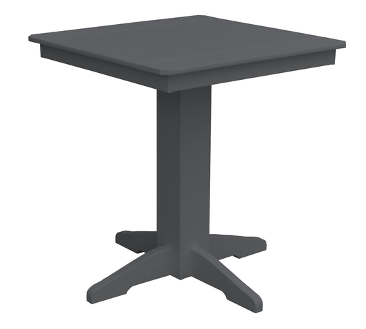Bryton Park Poly Furniture Recycled Plastic 33" Square Counter Table (COUNTER HEIGHT) - LEAD TIME TO SHIP 10 BUSINESS DAYS