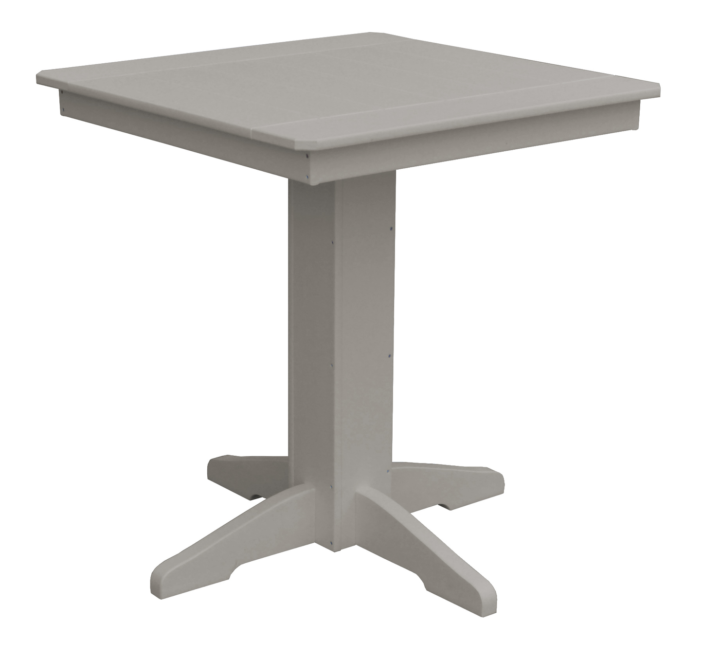 Bryton Park Poly Furniture Recycled Plastic 33" Square Counter Table (COUNTER HEIGHT) - LEAD TIME TO SHIP 10 BUSINESS DAYS