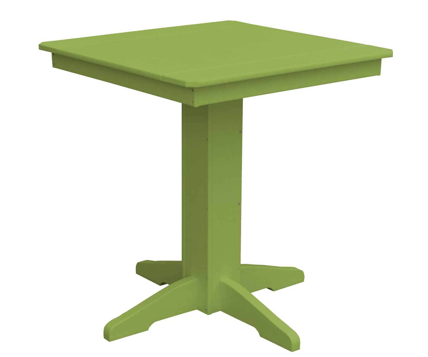 Bryton Park Poly Furniture Recycled Plastic 33" Square Counter Table (COUNTER HEIGHT) - LEAD TIME TO SHIP 10 BUSINESS DAYS