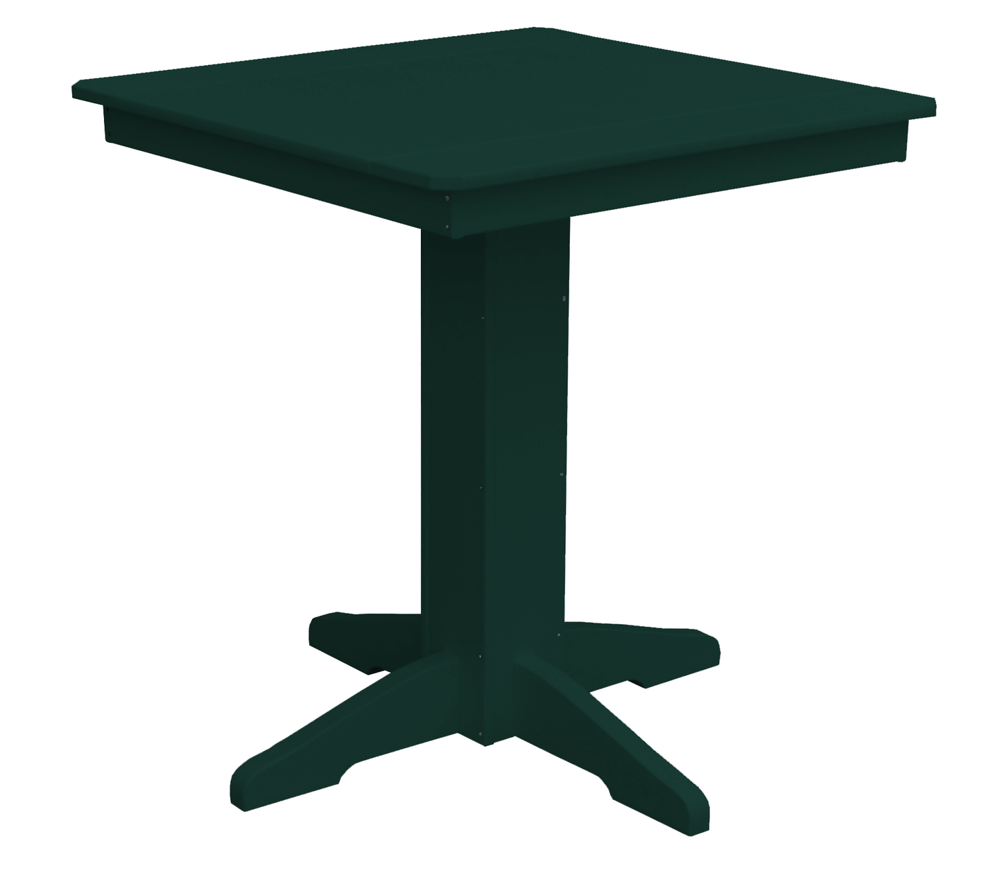 Bryton Park Poly Furniture Recycled Plastic 33" Square Counter Table (COUNTER HEIGHT) - LEAD TIME TO SHIP 10 BUSINESS DAYS