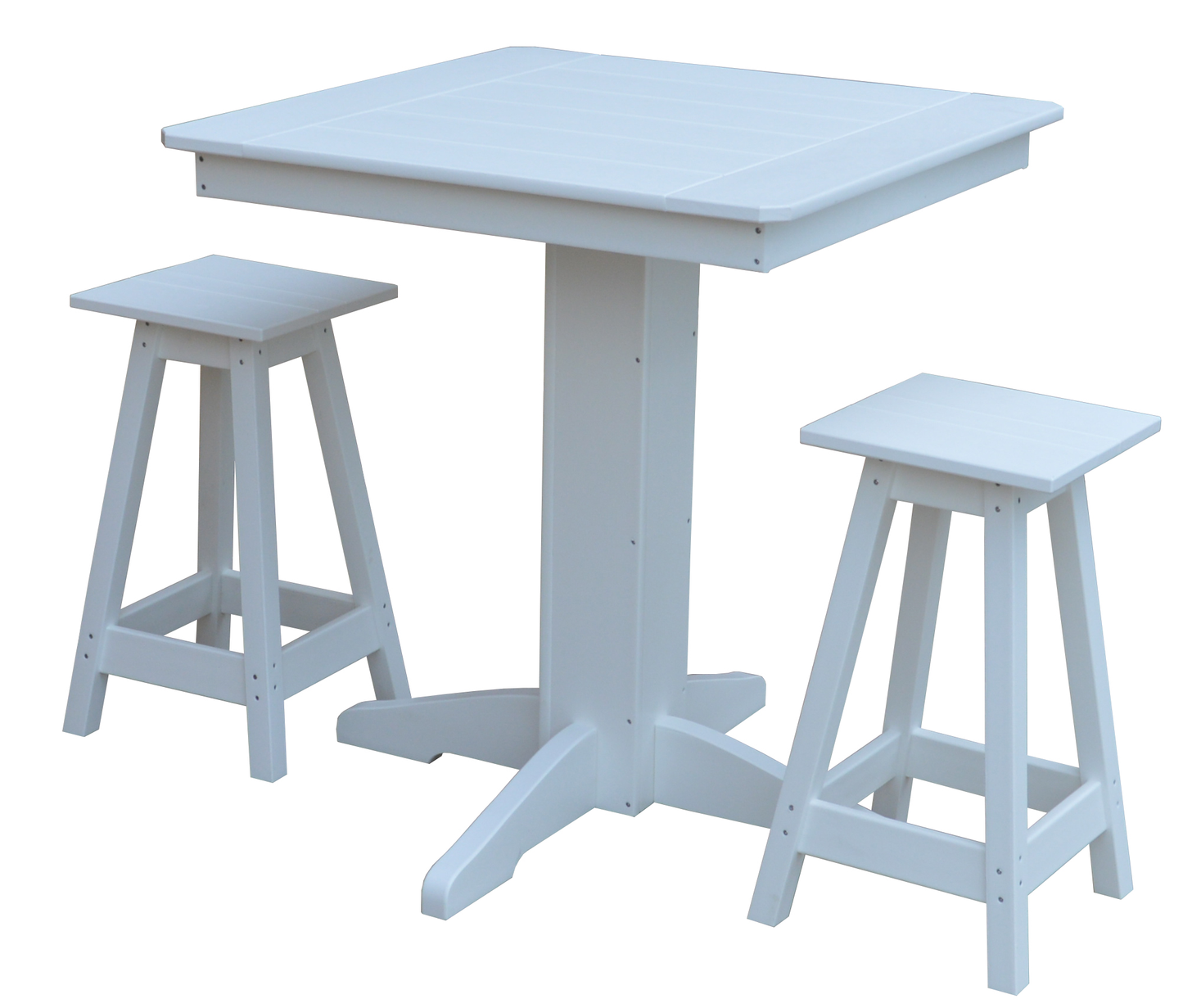 Bryton Park Poly Furniture Recycled Plastic 33" Square Counter Table (COUNTER HEIGHT) - LEAD TIME TO SHIP 10 BUSINESS DAYS