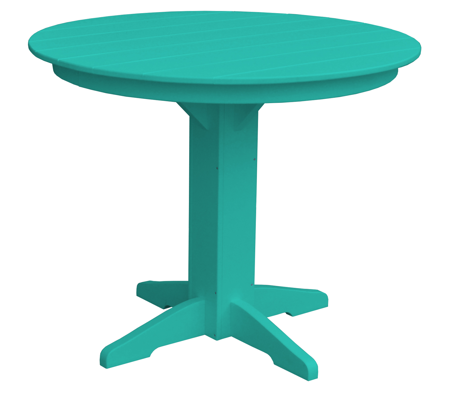 Bryton Park Poly Furniture Recycled Plastic 44" Round Counter Table (Counter Height) - LEAD TIME TO SHIP 10 BUSINESS DAYS