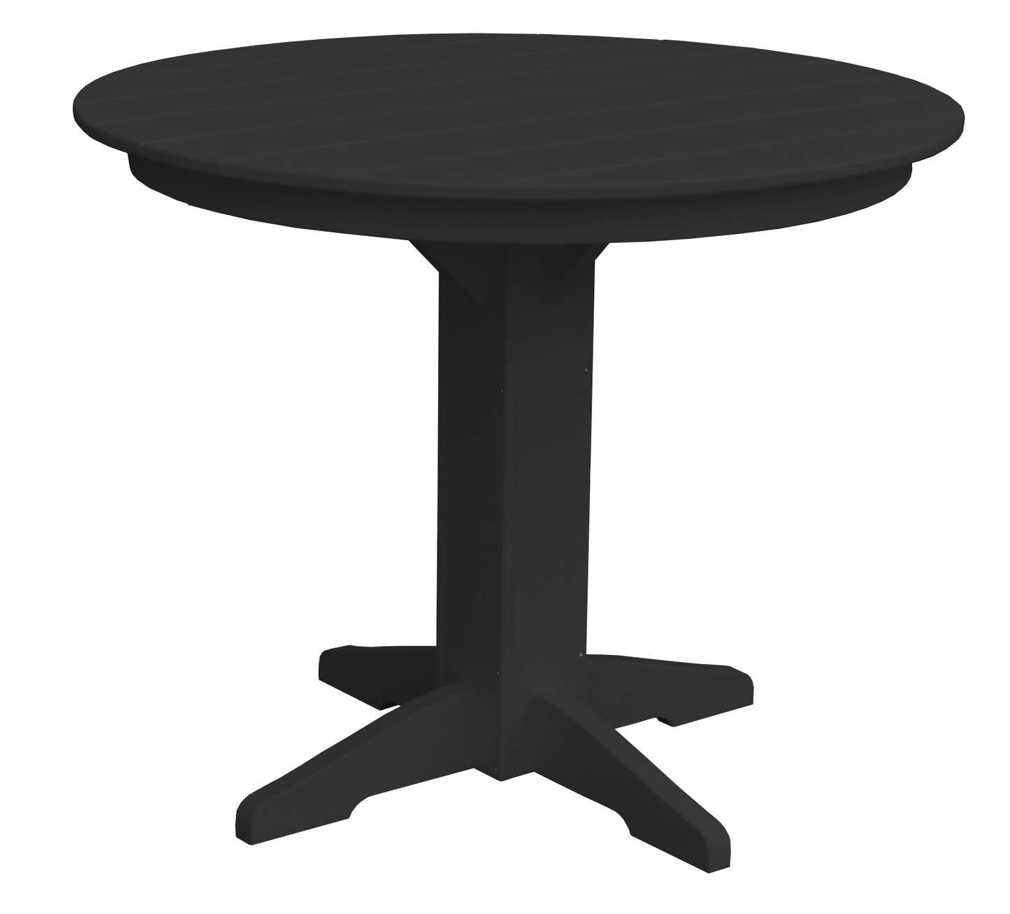 Bryton Park Poly Furniture Recycled Plastic 44" Round Counter Table (Counter Height) - LEAD TIME TO SHIP 10 BUSINESS DAYS