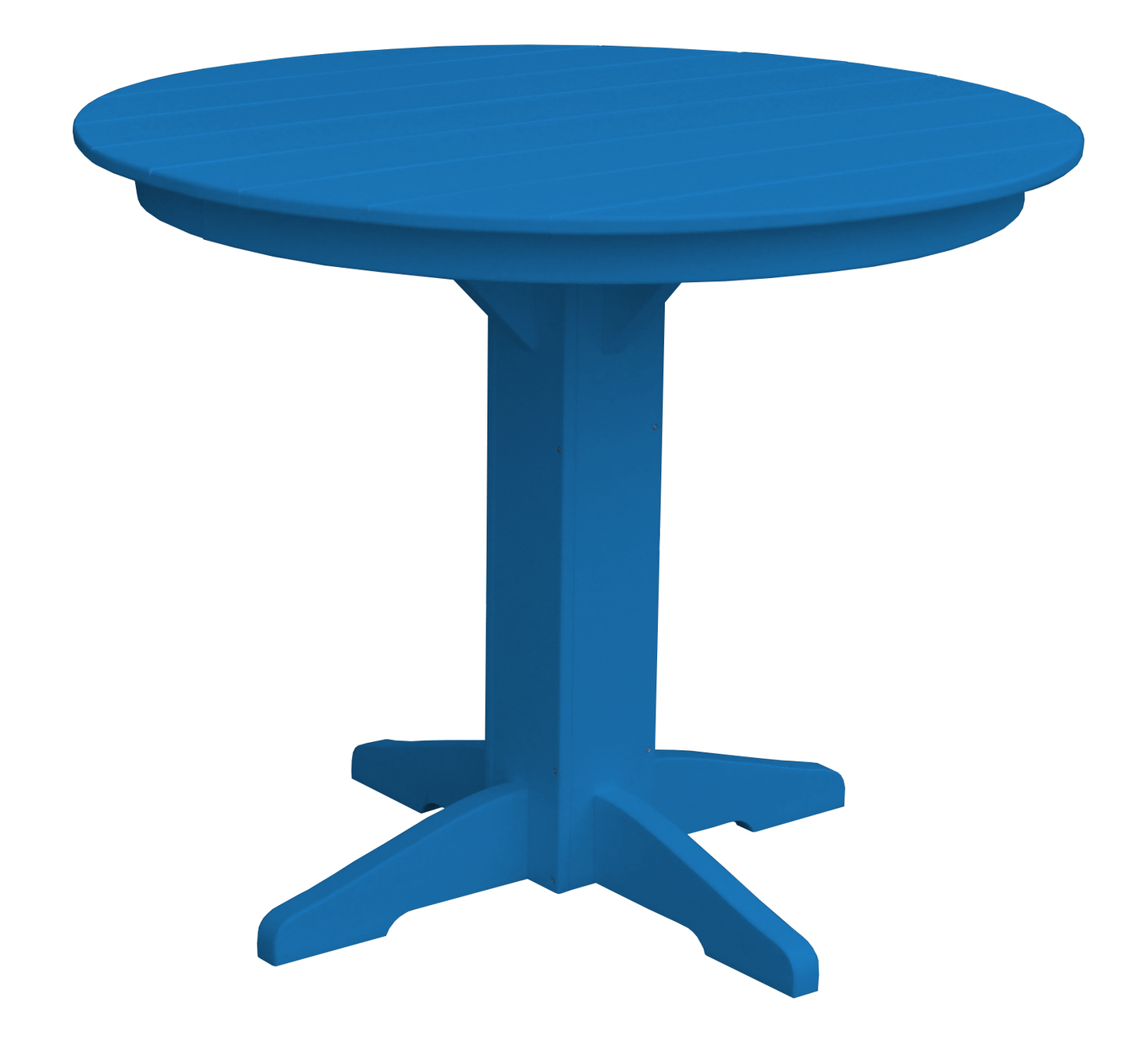 Bryton Park Poly Furniture Recycled Plastic 44" Round Counter Table (Counter Height) - LEAD TIME TO SHIP 10 BUSINESS DAYS