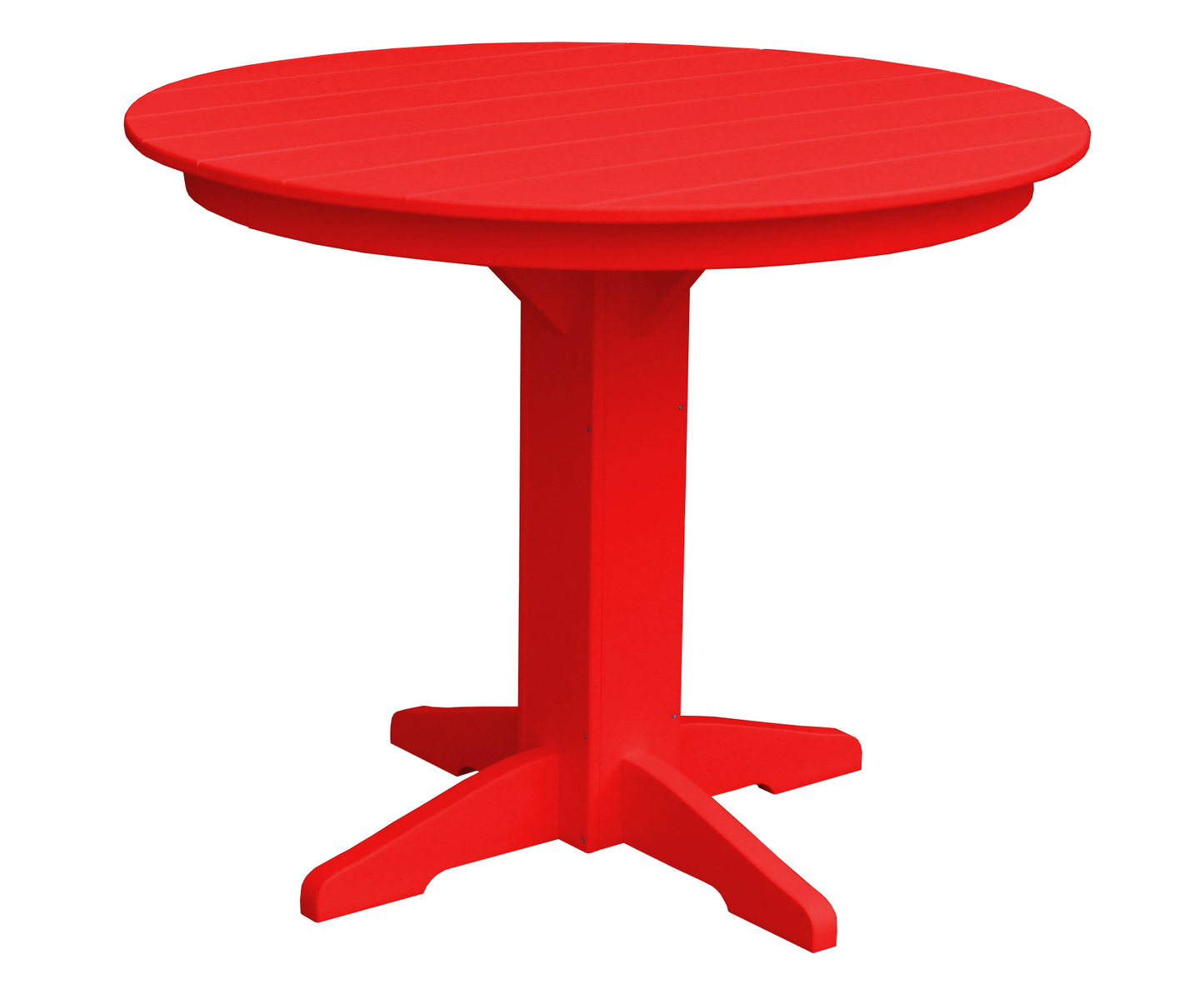 Bryton Park Poly Furniture Recycled Plastic 44" Round Counter Table (Counter Height) - LEAD TIME TO SHIP 10 BUSINESS DAYS