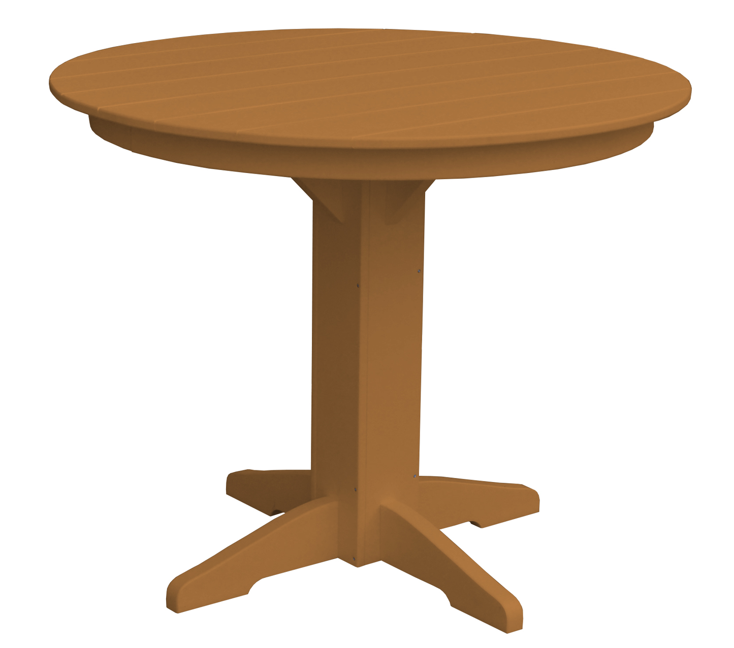 Bryton Park Poly Furniture Recycled Plastic 44" Round Counter Table (Counter Height) - LEAD TIME TO SHIP 10 BUSINESS DAYS