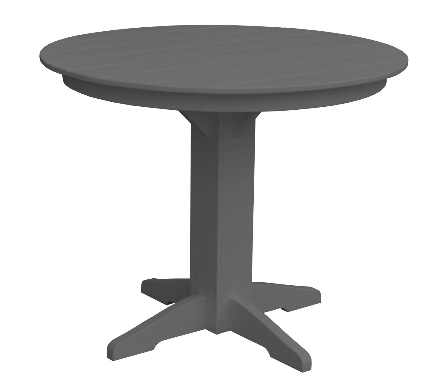 Bryton Park Poly Furniture Recycled Plastic 44" Round Counter Table (Counter Height) - LEAD TIME TO SHIP 10 BUSINESS DAYS