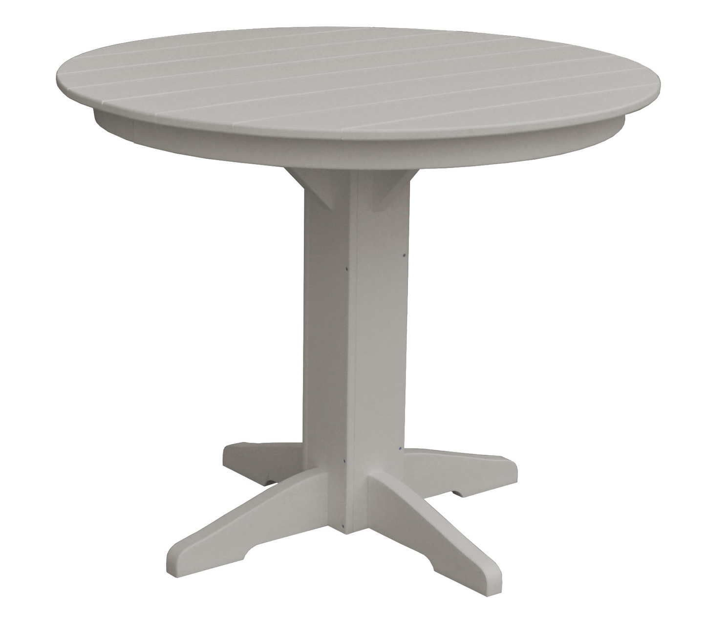 Bryton Park Poly Furniture Recycled Plastic 44" Round Counter Table (Counter Height) - LEAD TIME TO SHIP 10 BUSINESS DAYS