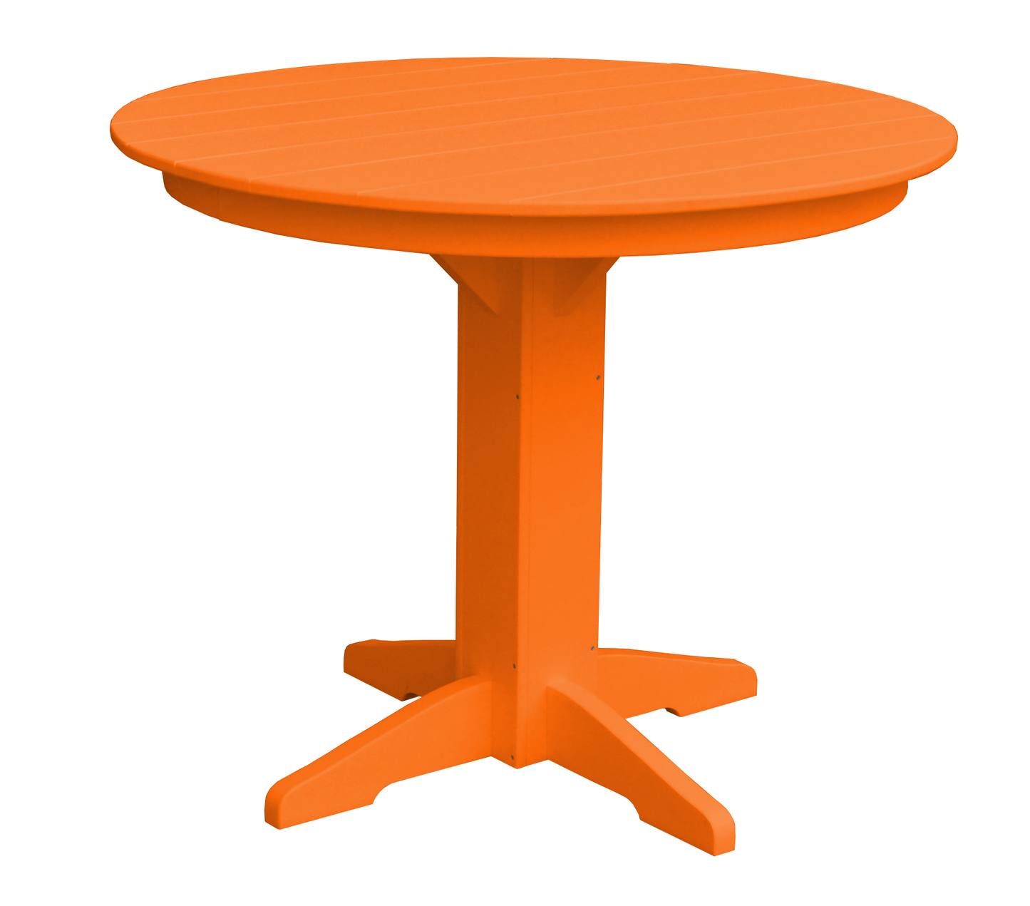 Bryton Park Poly Furniture Recycled Plastic 44" Round Counter Table (Counter Height) - LEAD TIME TO SHIP 10 BUSINESS DAYS