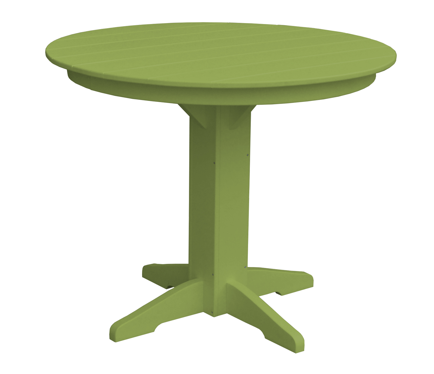 Bryton Park Poly Furniture Recycled Plastic 44" Round Counter Table (Counter Height) - LEAD TIME TO SHIP 10 BUSINESS DAYS