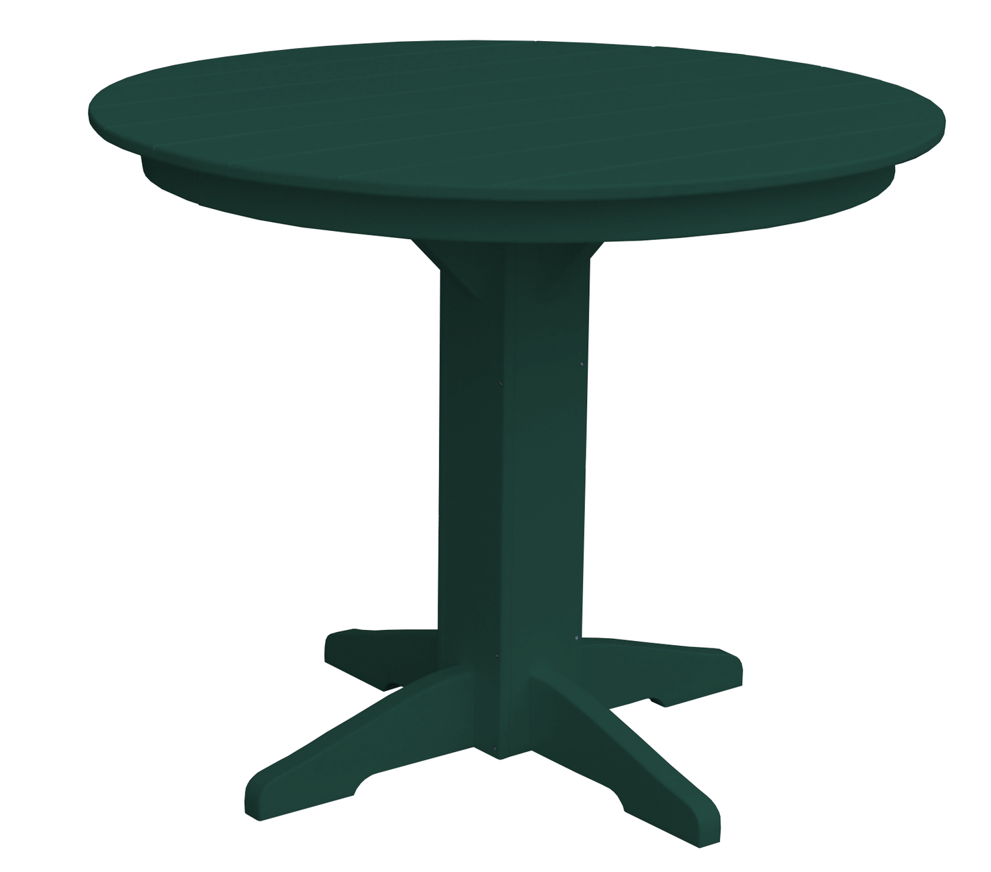 Bryton Park Poly Furniture Recycled Plastic 44" Round Counter Table (Counter Height) - LEAD TIME TO SHIP 10 BUSINESS DAYS