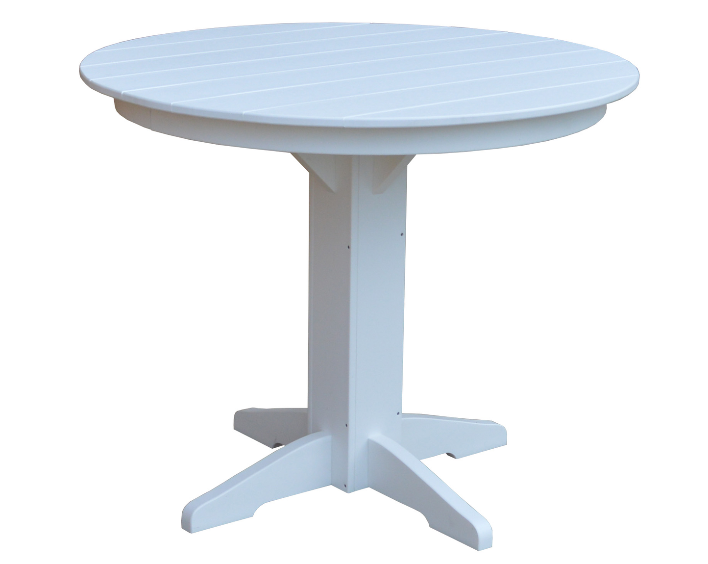 Bryton Park Poly Furniture Recycled Plastic 44" Round Counter Table (Counter Height) - LEAD TIME TO SHIP 10 BUSINESS DAYS