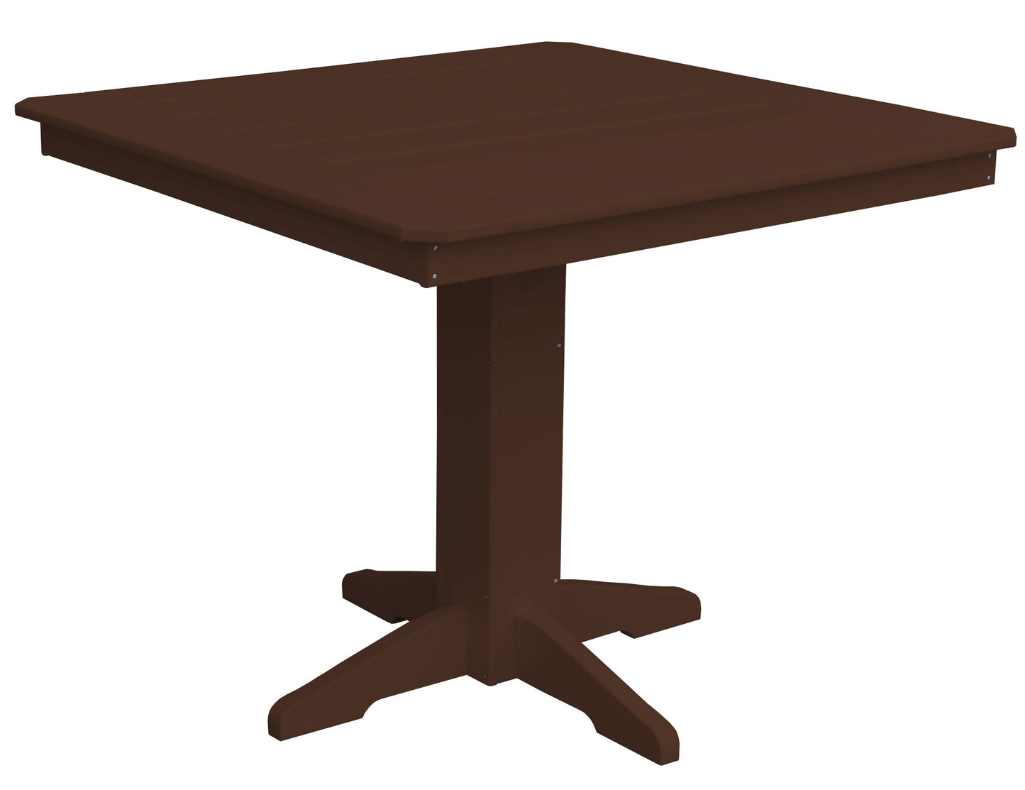 Bryton Park Poly Furniture Recycled Plastic 44" Square Table (Counter Height) - LEAD TIME TO SHIP 10 BUSINESS DAYS