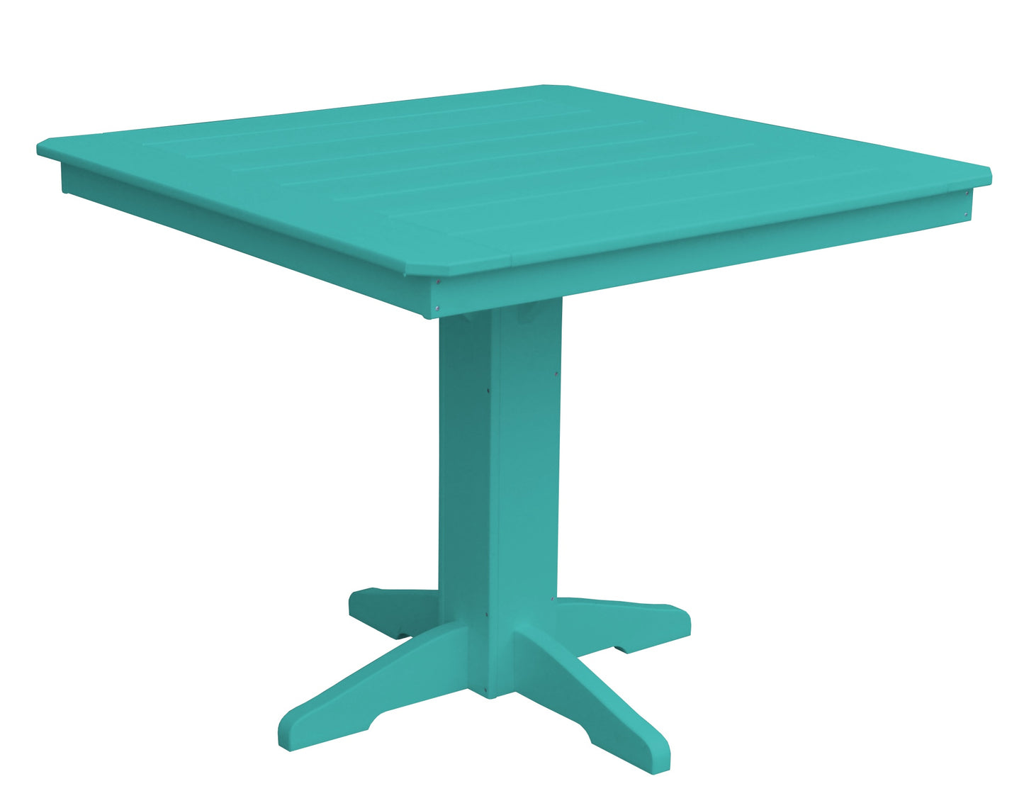 Bryton Park Poly Furniture Recycled Plastic 44" Square Table (Counter Height) - LEAD TIME TO SHIP 10 BUSINESS DAYS