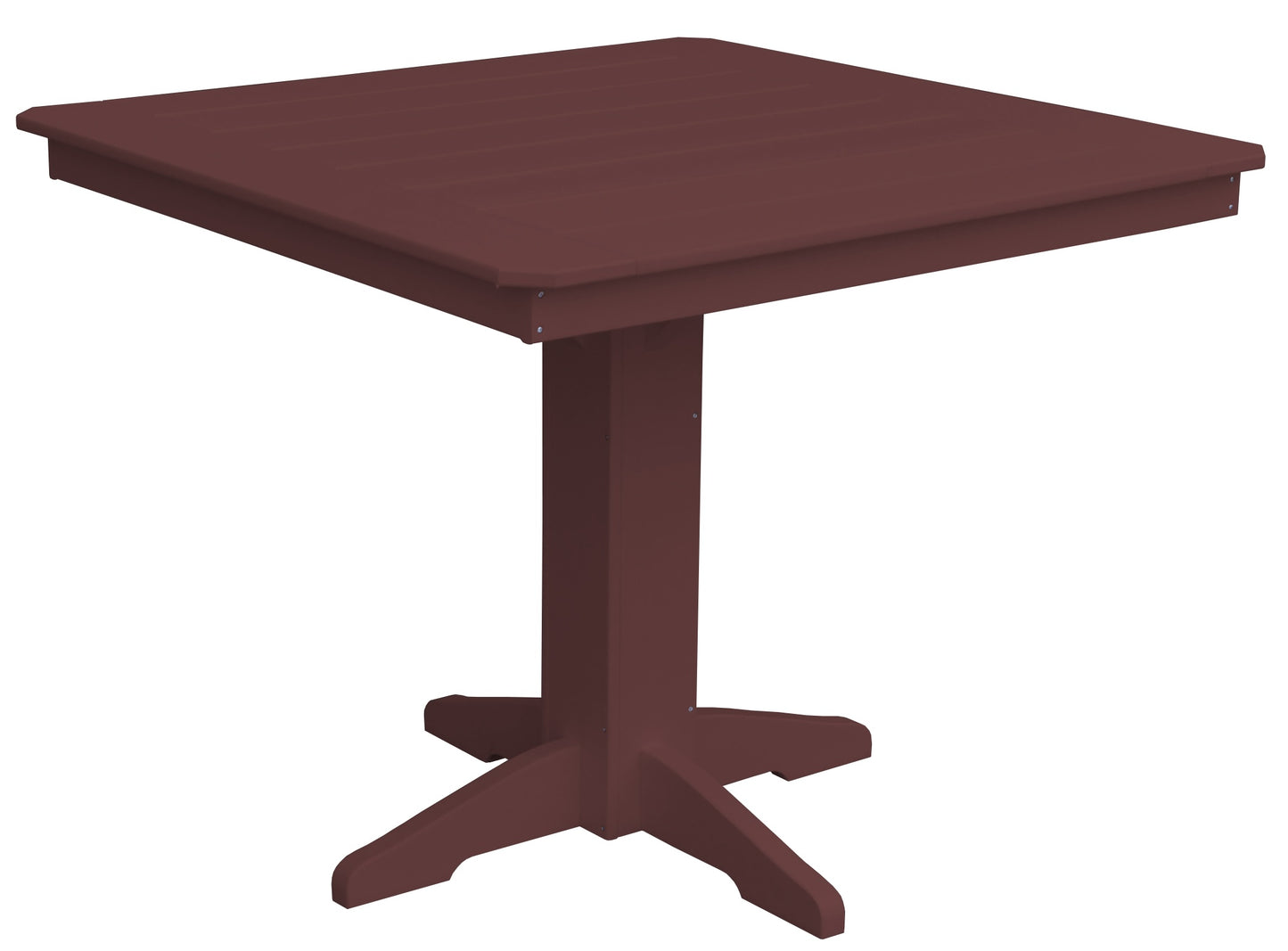 Bryton Park Poly Furniture Recycled Plastic 44" Square Table (Counter Height) - LEAD TIME TO SHIP 10 BUSINESS DAYS