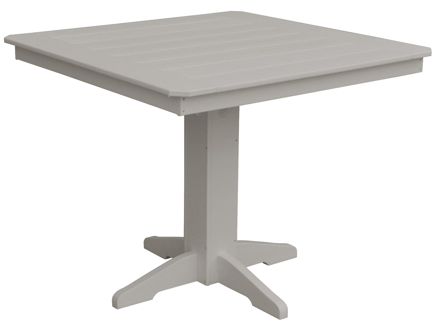 Bryton Park Poly Furniture Recycled Plastic 44" Square Table (Counter Height) - LEAD TIME TO SHIP 10 BUSINESS DAYS