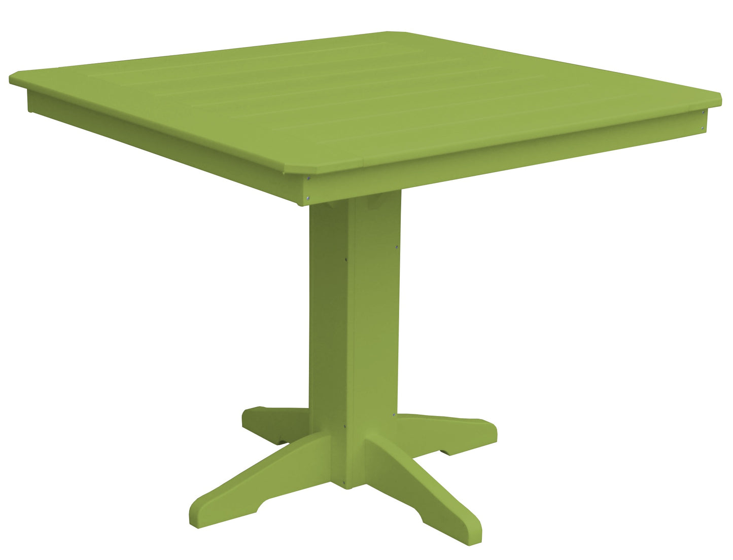 Bryton Park Poly Furniture Recycled Plastic 44" Square Table (Counter Height) - LEAD TIME TO SHIP 10 BUSINESS DAYS