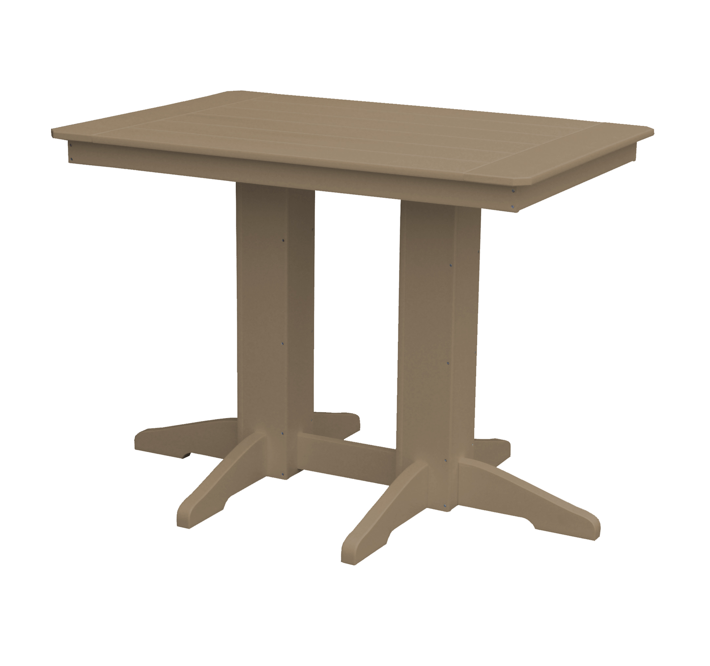 Bryton Park Poly Furniture Recycled Plastic 4' Counter Table (COUNTER HEIGHT) - LEAD TIME TO SHIP 3 WEEKS OR LESS