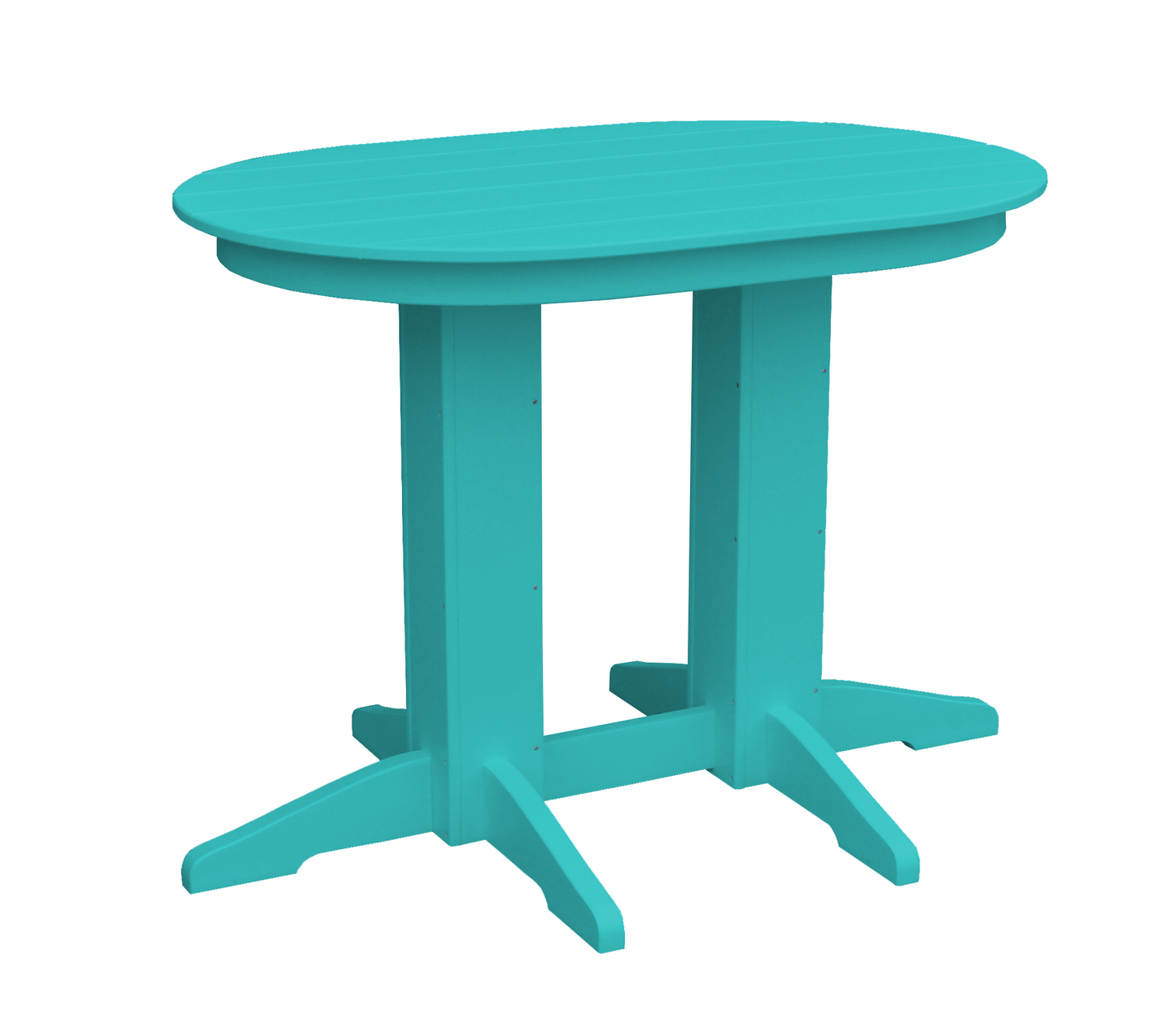 Bryton Park Poly Furniture Recycled Plastic 4'Oval Counter Table (Counter Height) - LEAD TIME TO SHIP 3 WEEKS OR LESS