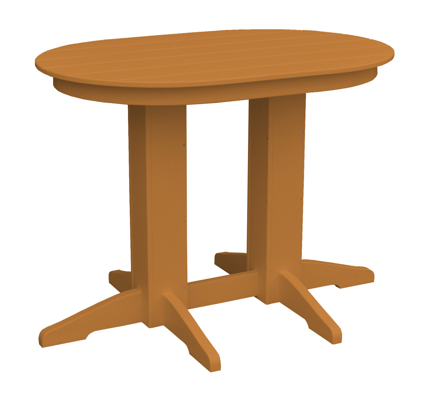 Bryton Park Poly Furniture Recycled Plastic 4'Oval Counter Table (Counter Height) - LEAD TIME TO SHIP 3 WEEKS OR LESS