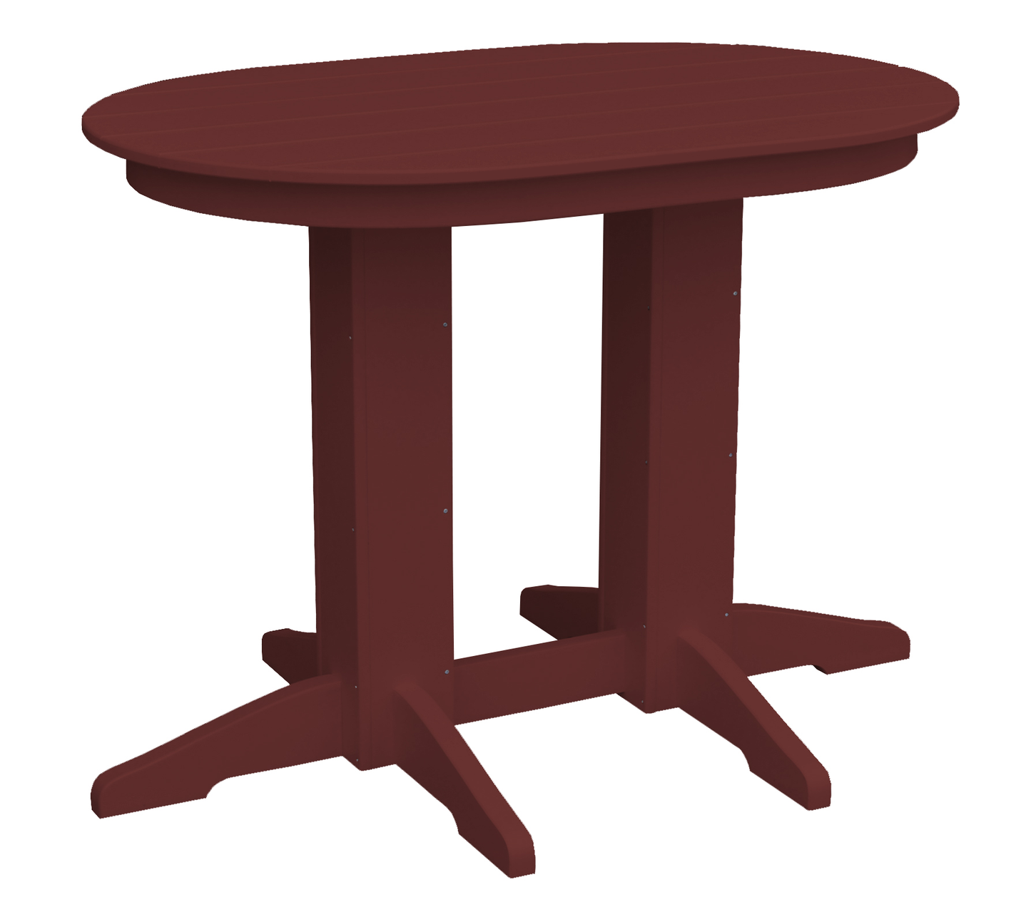 Bryton Park Poly Furniture Recycled Plastic 4'Oval Counter Table (Counter Height) - LEAD TIME TO SHIP 3 WEEKS OR LESS