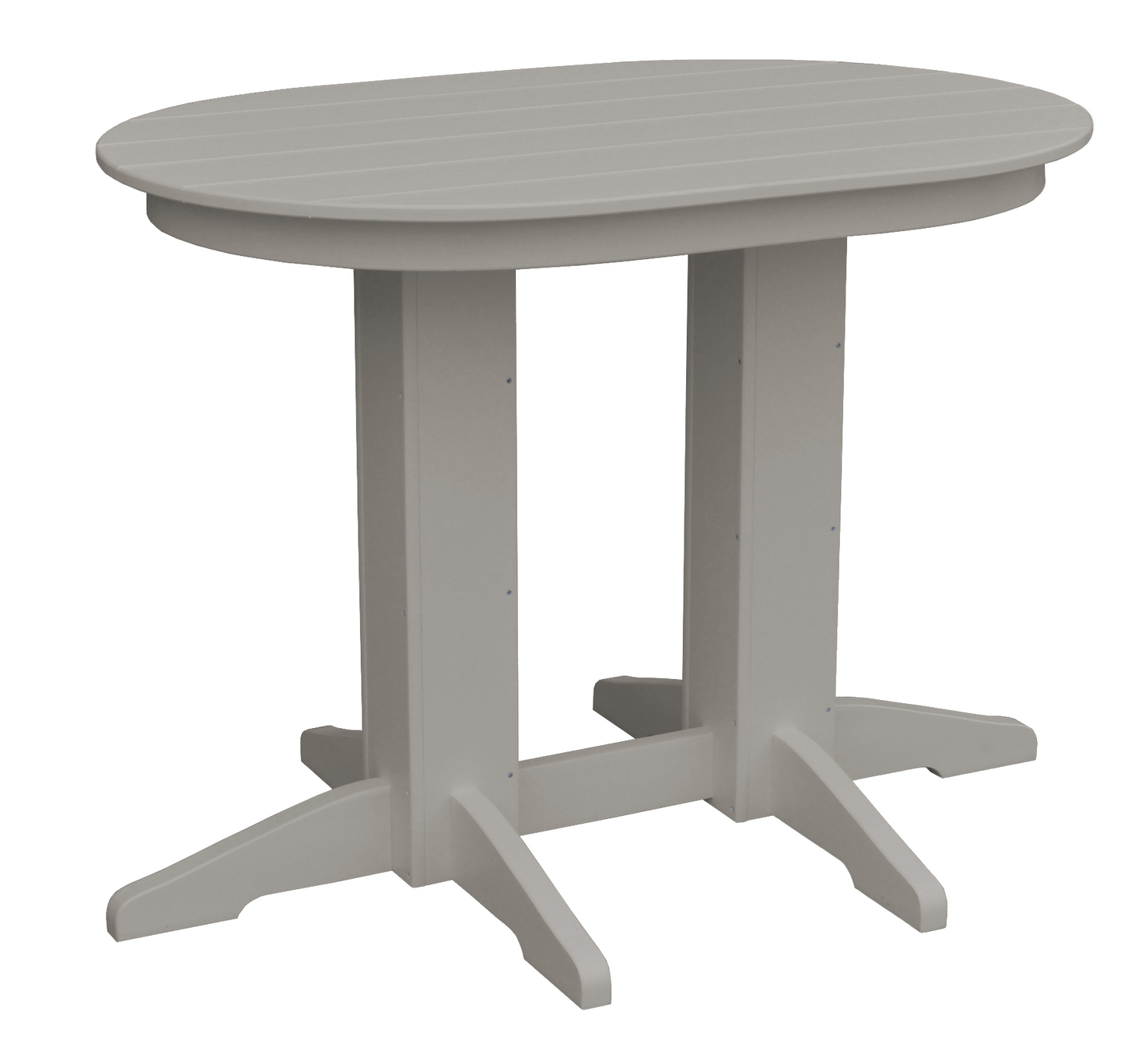 Bryton Park Poly Furniture Recycled Plastic 4'Oval Counter Table (Counter Height) - LEAD TIME TO SHIP 3 WEEKS OR LESS