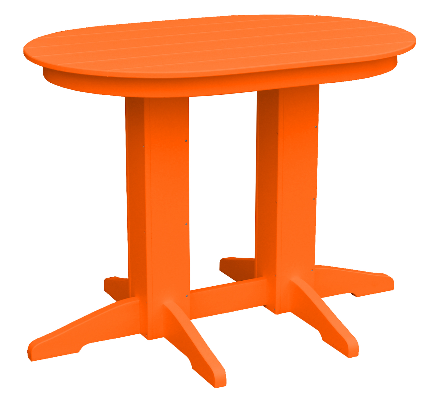Bryton Park Poly Furniture Recycled Plastic 4'Oval Counter Table (Counter Height) - LEAD TIME TO SHIP 3 WEEKS OR LESS
