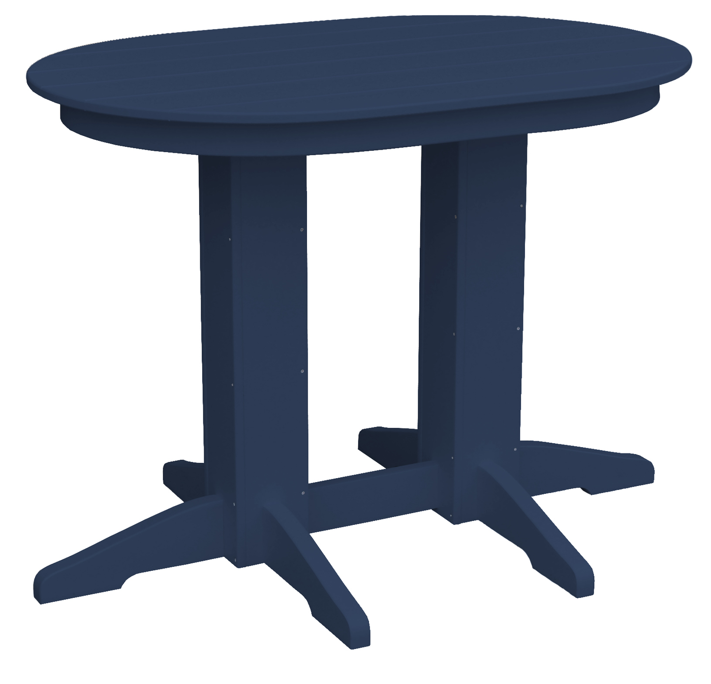 Bryton Park Poly Furniture Recycled Plastic 4'Oval Counter Table (Counter Height) - LEAD TIME TO SHIP 3 WEEKS OR LESS
