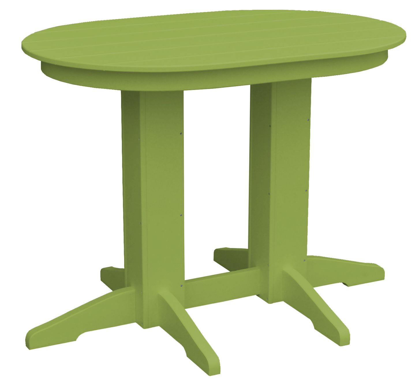 Bryton Park Poly Furniture Recycled Plastic 4'Oval Counter Table (Counter Height) - LEAD TIME TO SHIP 3 WEEKS OR LESS
