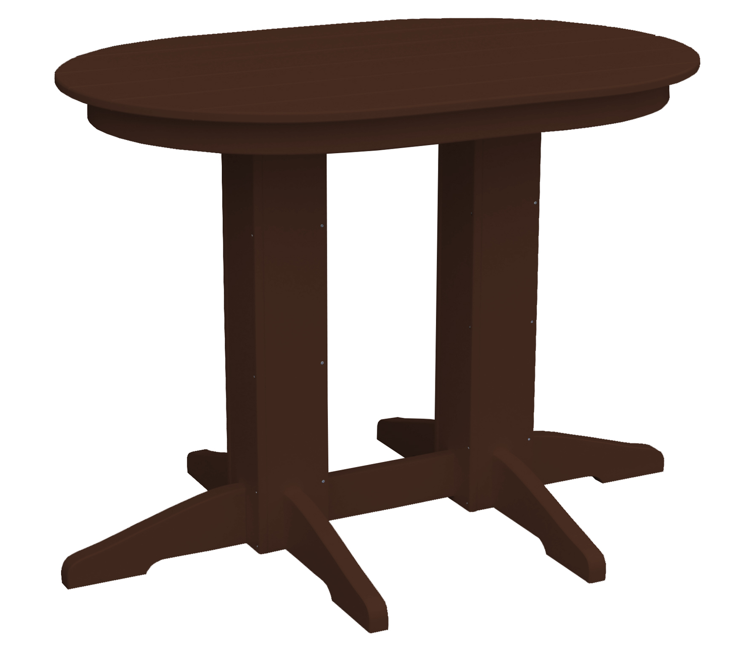 Bryton Park Poly Furniture Recycled Plastic 4'Oval Counter Table (Counter Height) - LEAD TIME TO SHIP 3 WEEKS OR LESS