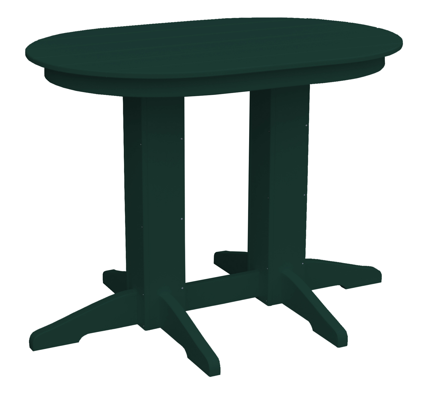 Bryton Park Poly Furniture Recycled Plastic 4'Oval Counter Table (Counter Height) - LEAD TIME TO SHIP 3 WEEKS OR LESS