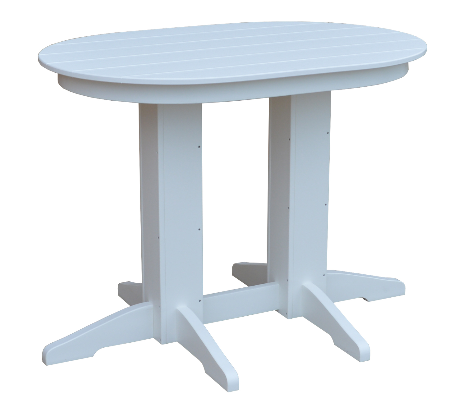 Bryton Park Poly Furniture Recycled Plastic 4'Oval Counter Table (Counter Height) - LEAD TIME TO SHIP 3 WEEKS OR LESS