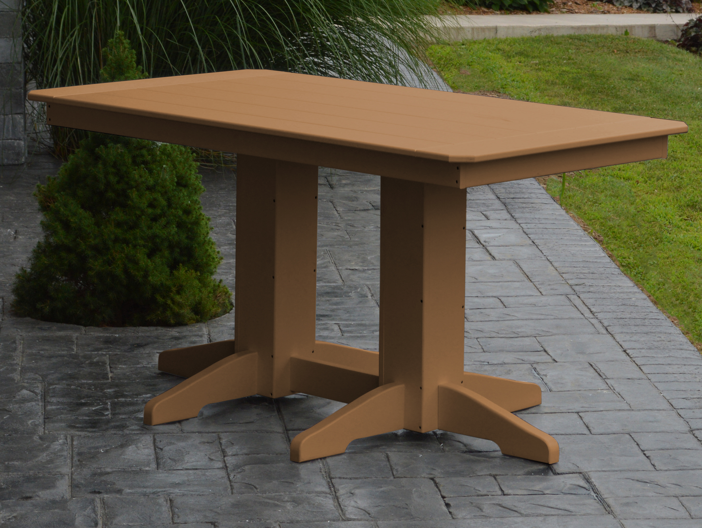 Bryton Park Poly Furniture Recycled Plastic 5' Dining Table (DINING HEIGHT) - LEAD TIME TO SHIP 10 BUSINESS DAYS