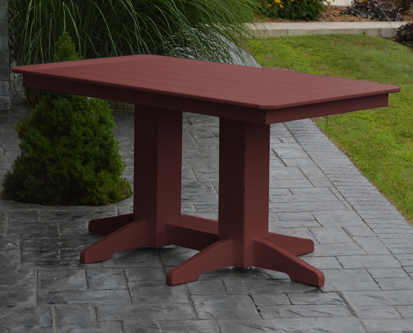 Bryton Park Poly Furniture Recycled Plastic 5' Dining Table (DINING HEIGHT) - LEAD TIME TO SHIP 10 BUSINESS DAYS