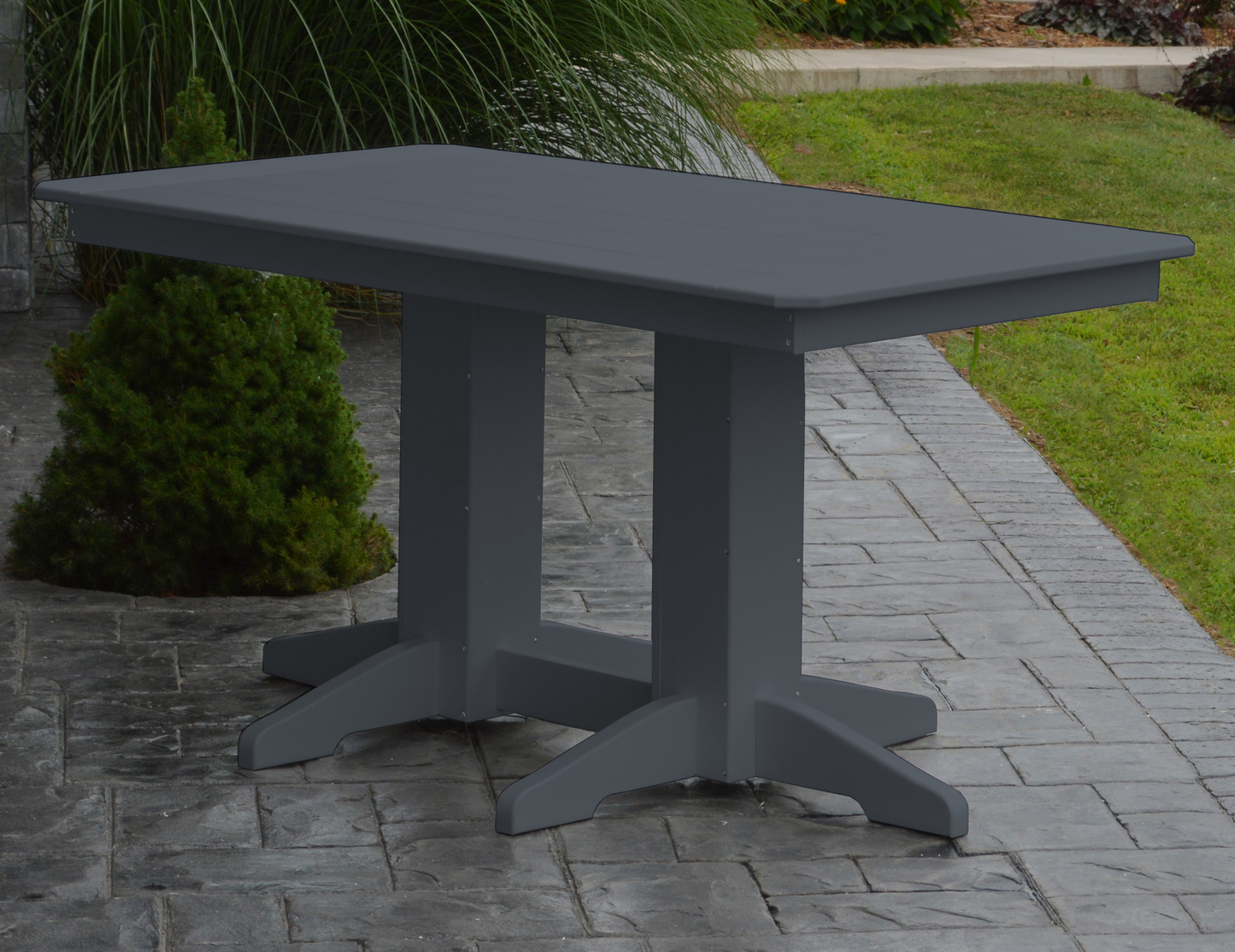 Bryton Park Poly Furniture Recycled Plastic 5' Dining Table (DINING HEIGHT) - LEAD TIME TO SHIP 10 BUSINESS DAYS