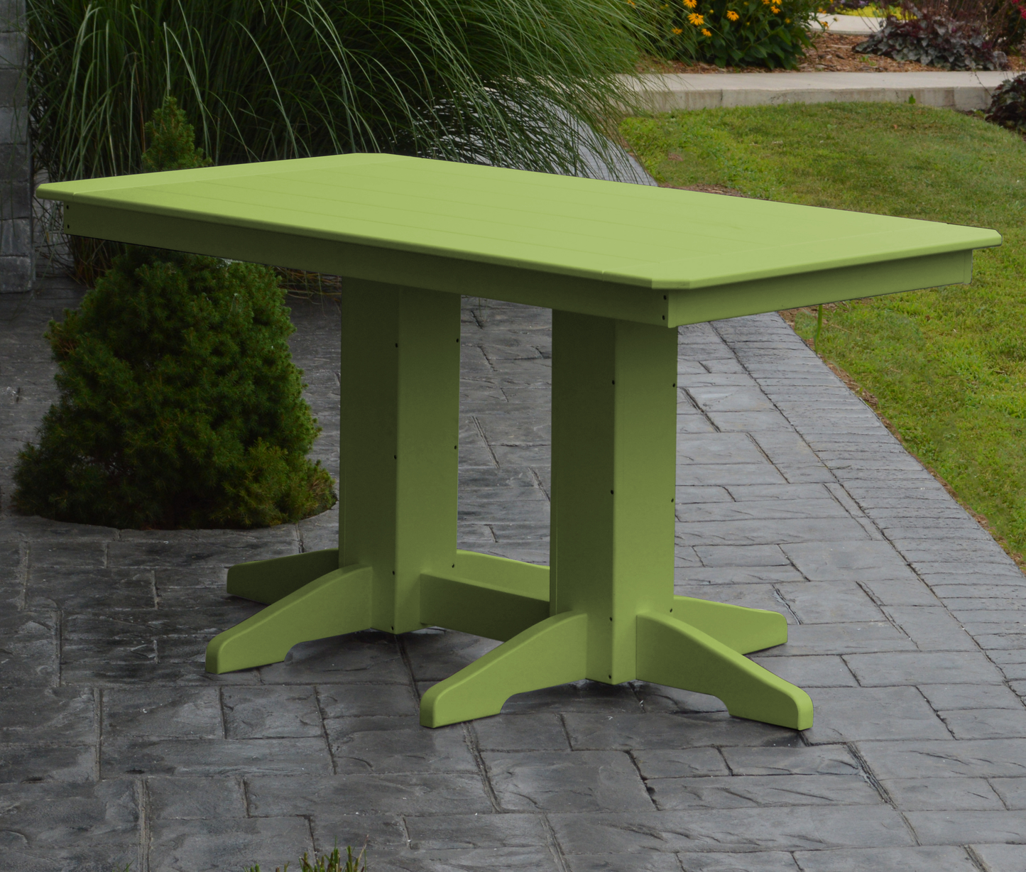Bryton Park Poly Furniture Recycled Plastic 5' Dining Table (DINING HEIGHT) - LEAD TIME TO SHIP 10 BUSINESS DAYS