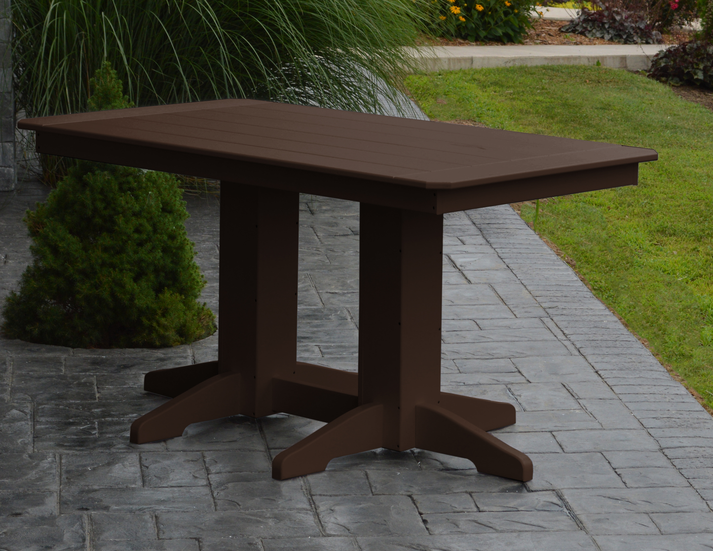 Bryton Park Poly Furniture Recycled Plastic 5' Dining Table (DINING HEIGHT) - LEAD TIME TO SHIP 10 BUSINESS DAYS