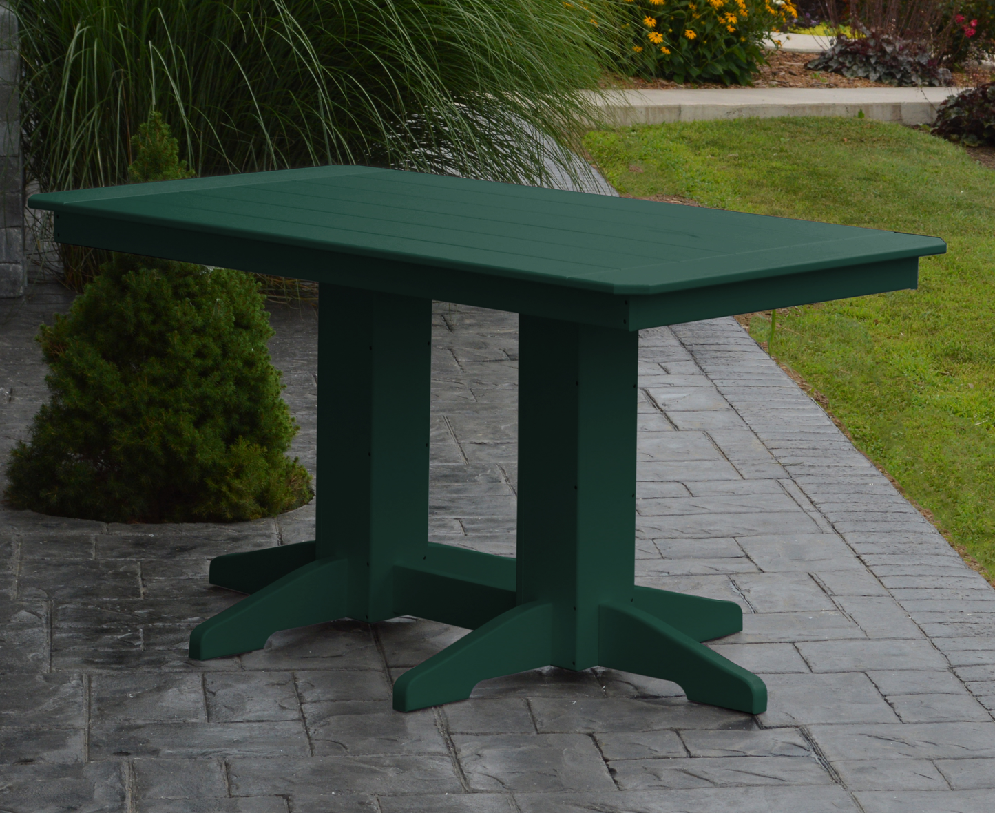 Bryton Park Poly Furniture Recycled Plastic 5' Dining Table (DINING HEIGHT) - LEAD TIME TO SHIP 10 BUSINESS DAYS