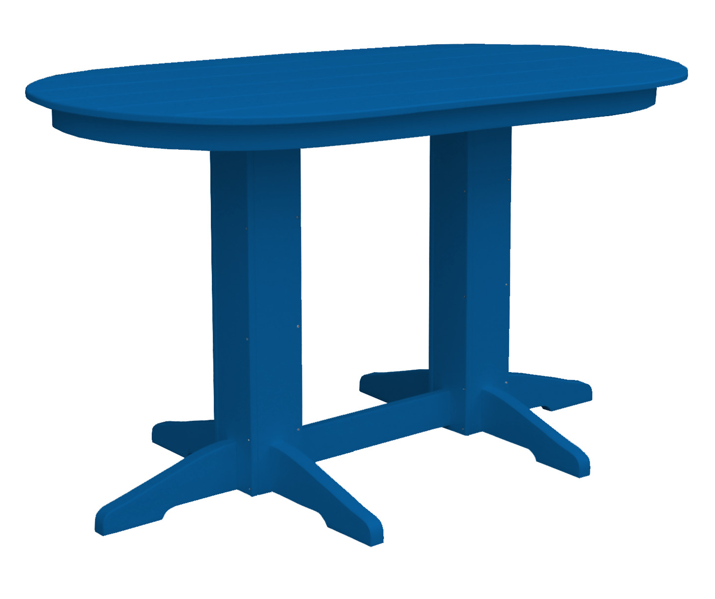 Bryton Park Poly Furniture Recycled Plastic 5' Oval Counter Table (Counter Height) - LEAD TIME TO SHIP 3 WEEKS OR LESS