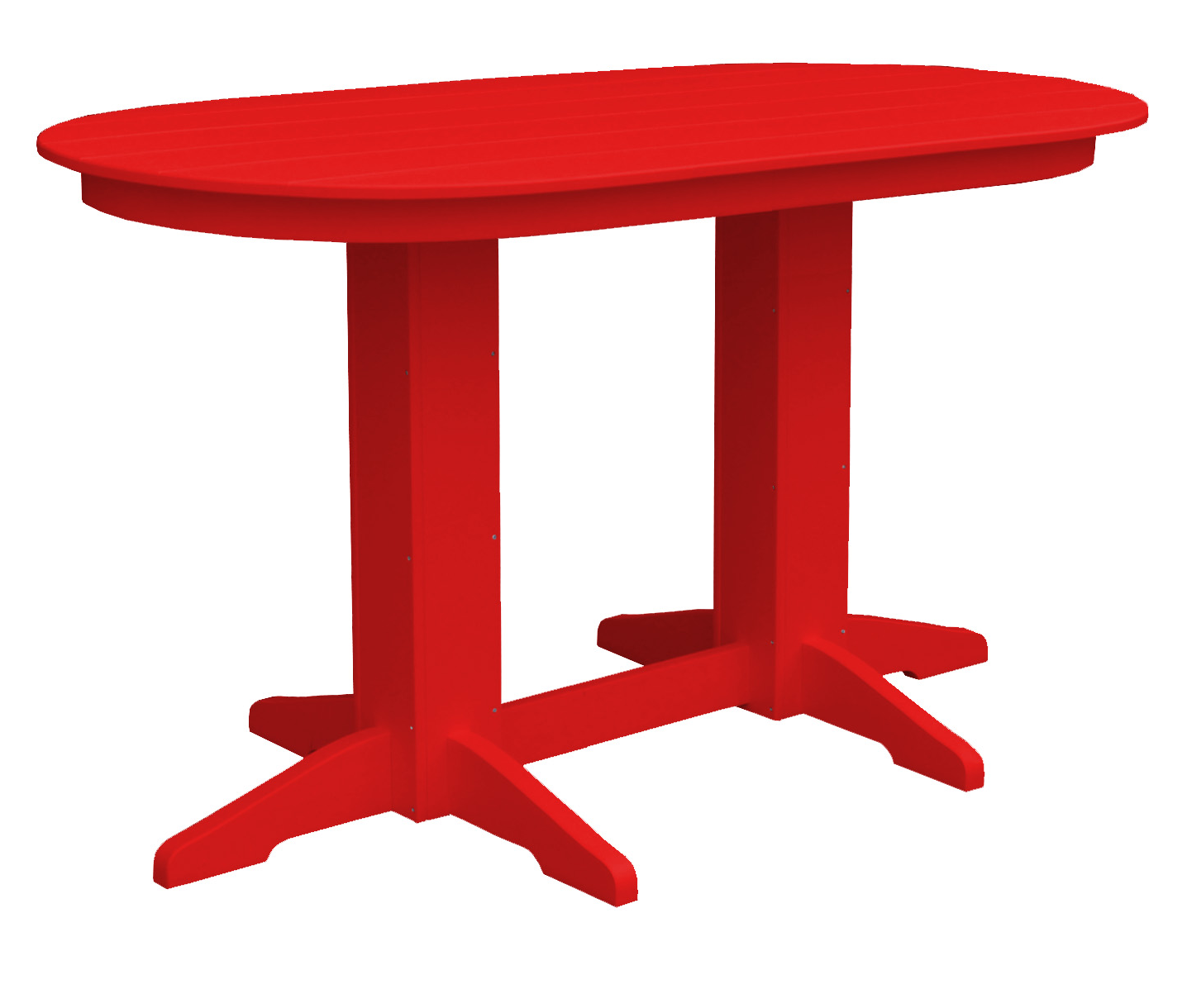 Bryton Park Poly Furniture Recycled Plastic 5' Oval Counter Table (Counter Height) - LEAD TIME TO SHIP 3 WEEKS OR LESS