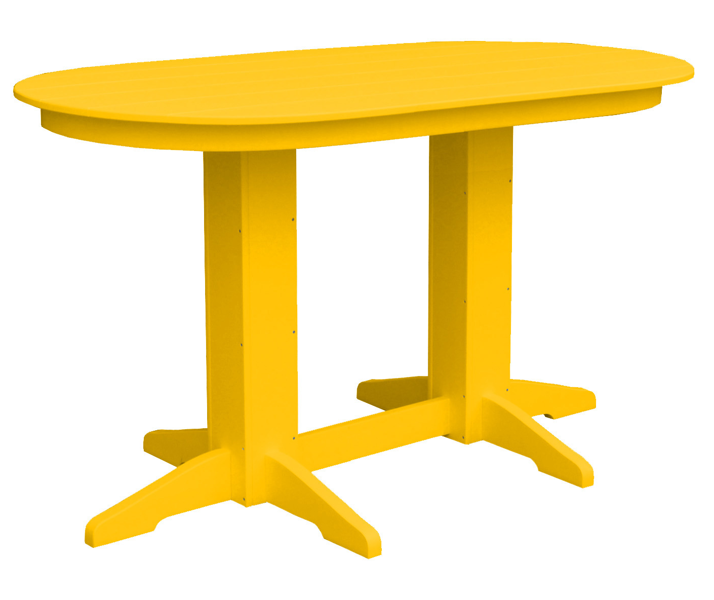 Bryton Park Poly Furniture Recycled Plastic 5' Oval Counter Table (Counter Height) - LEAD TIME TO SHIP 3 WEEKS OR LESS