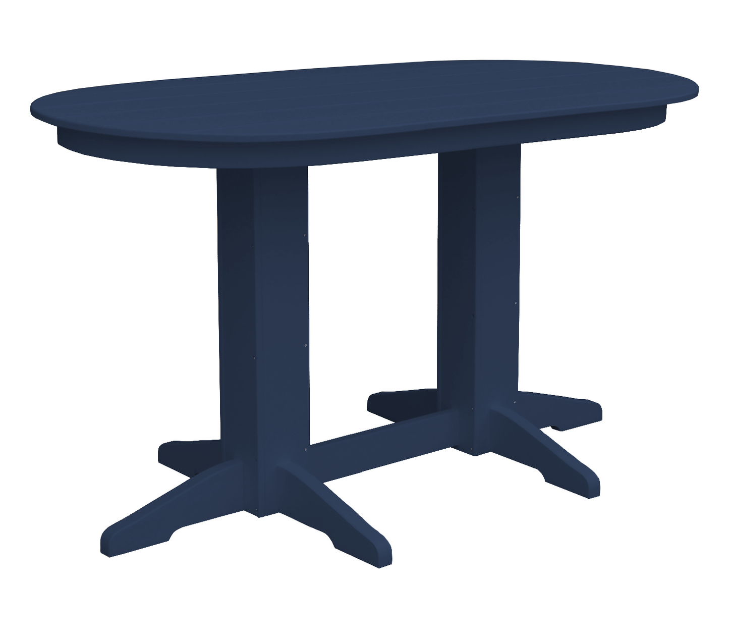 Bryton Park Poly Furniture Recycled Plastic 5' Oval Counter Table (Counter Height) - LEAD TIME TO SHIP 3 WEEKS OR LESS