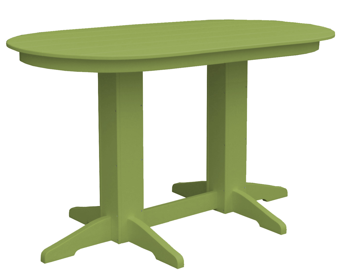 Bryton Park Poly Furniture Recycled Plastic 5' Oval Counter Table (Counter Height) - LEAD TIME TO SHIP 3 WEEKS OR LESS