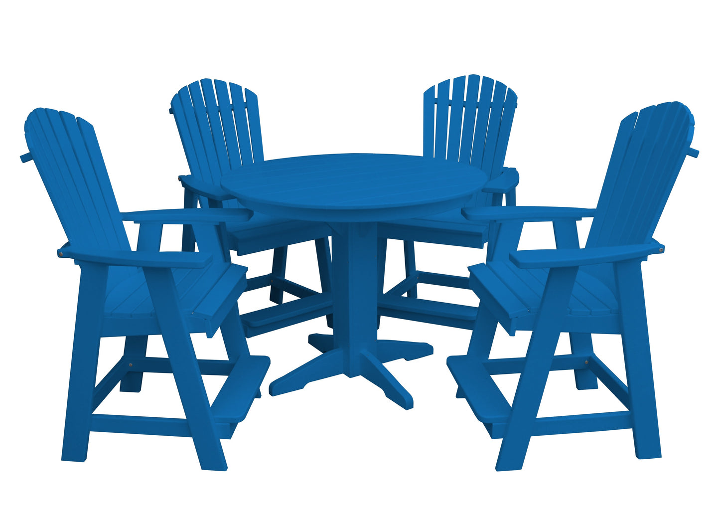 Bryton Park Poly Furniture Recycled Plastic 5 Piece Balcony Table Set  (Counter Height) - LEAD TIME TO SHIP 10 BUSINESS DAYS