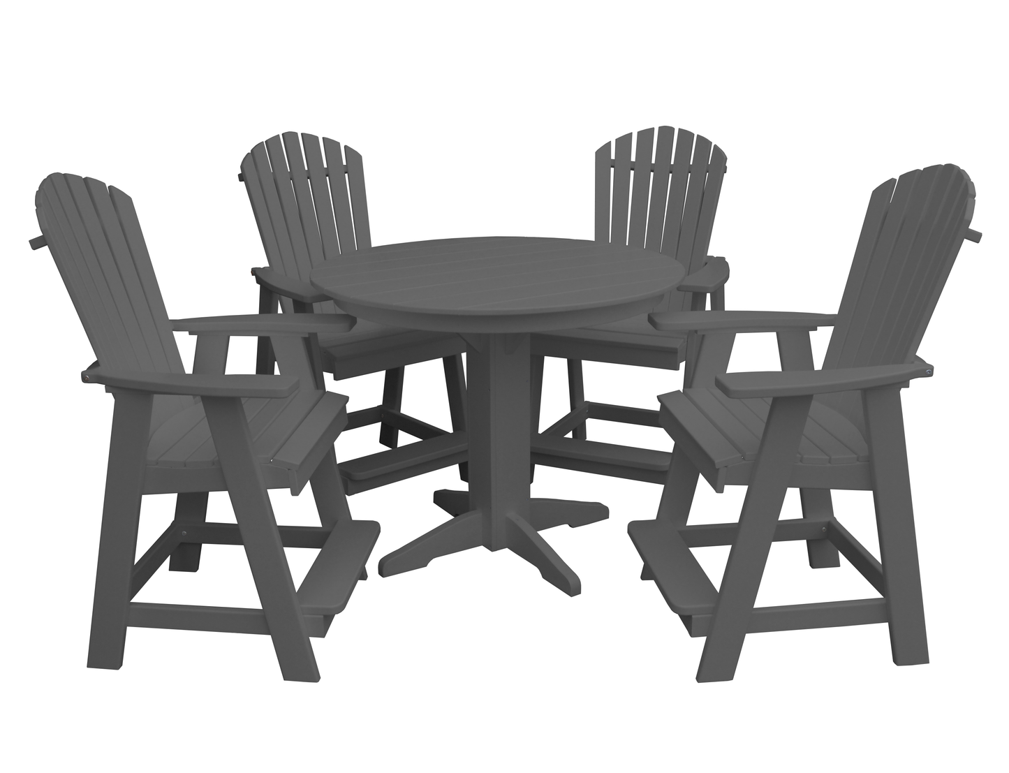 Bryton Park Poly Furniture Recycled Plastic 5 Piece Balcony Table Set  (Counter Height) - LEAD TIME TO SHIP 10 BUSINESS DAYS