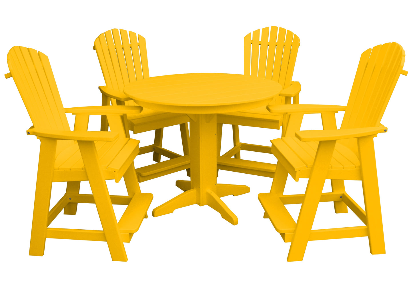 Bryton Park Poly Furniture Recycled Plastic 5 Piece Balcony Table Set  (Counter Height) - LEAD TIME TO SHIP 10 BUSINESS DAYS