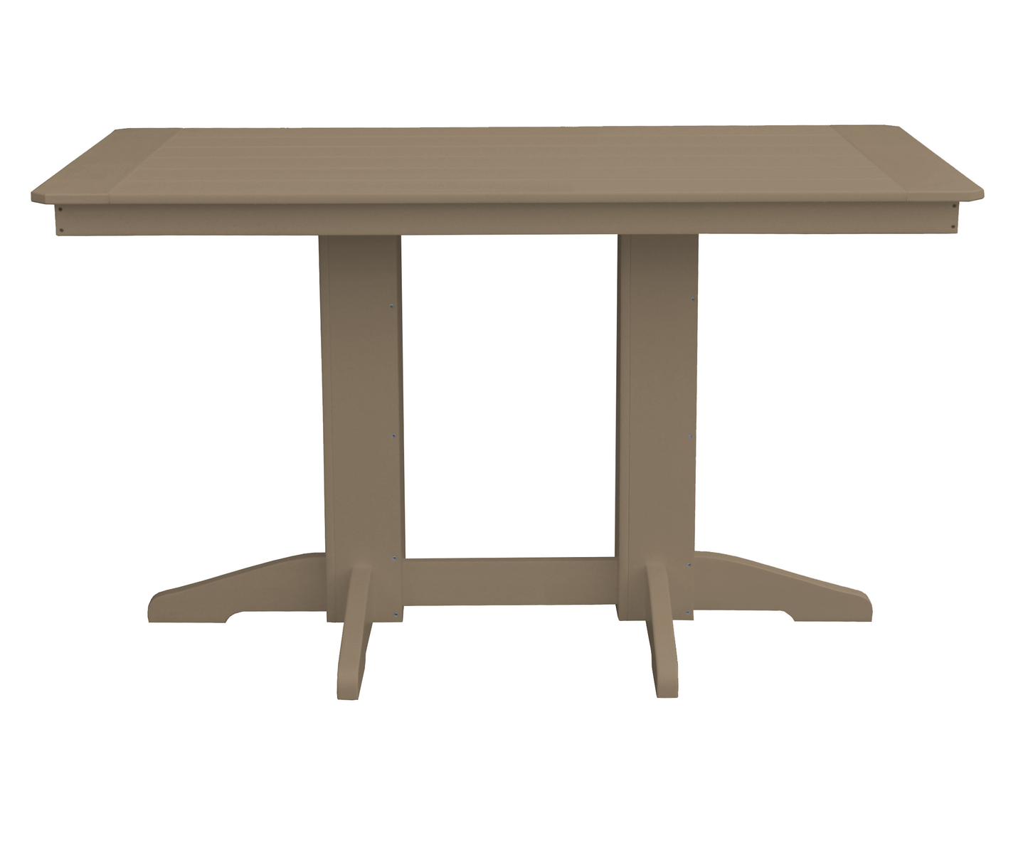 Bryton Park Poly Furniture Recycled Plastic 5' Rectangular Table (Counter Height) - LEAD TIME TO SHIP 3 WEEKS OR LESS