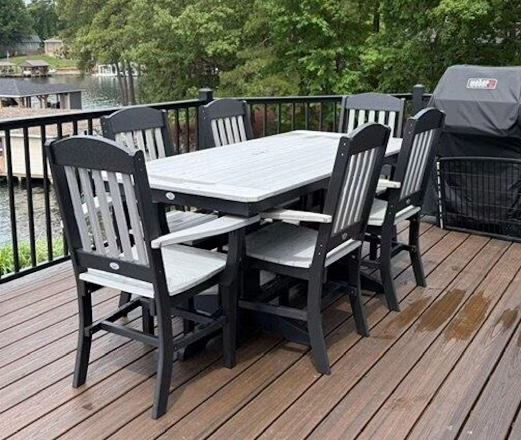 Bryton Park Poly Furniture Recycled Plastic Classic Dining Chair w/ Arms - LEAD TIME TO SHIP 3 WEEKS OR LESS